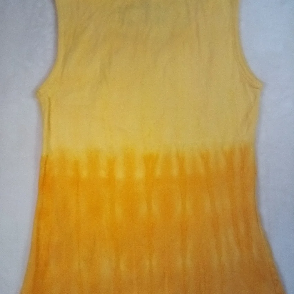 Sahalie Vibrant Yellow and Orange Tank Top - Picture 3 of 3